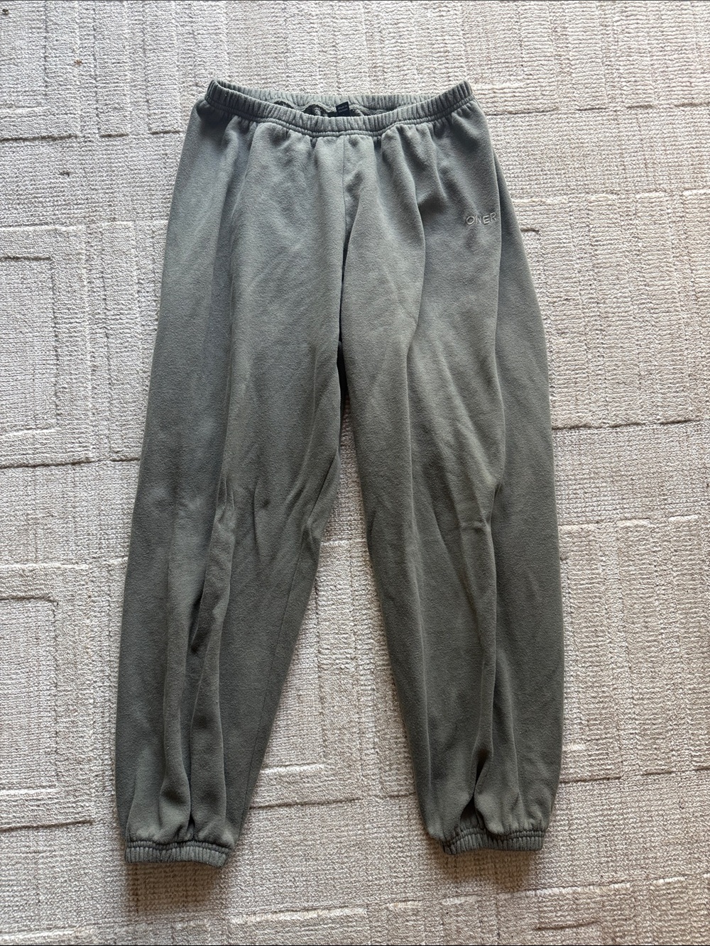 Oner Active Olive Green Fleece Jogger Pants